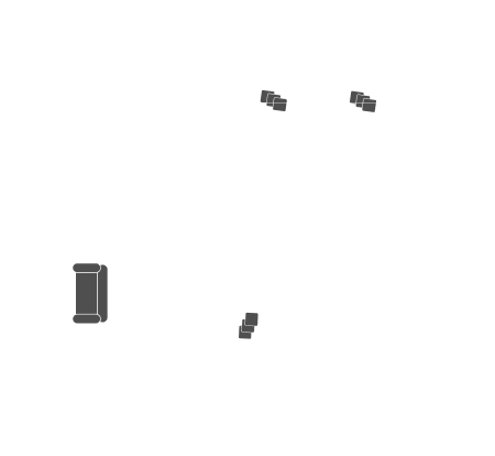 Architectural floor plan of a multi-room building with detailed layout.